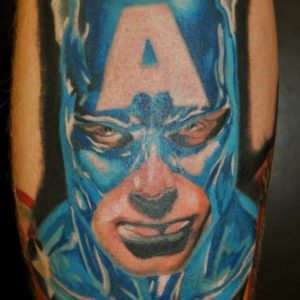 Captain America Character Tattoo